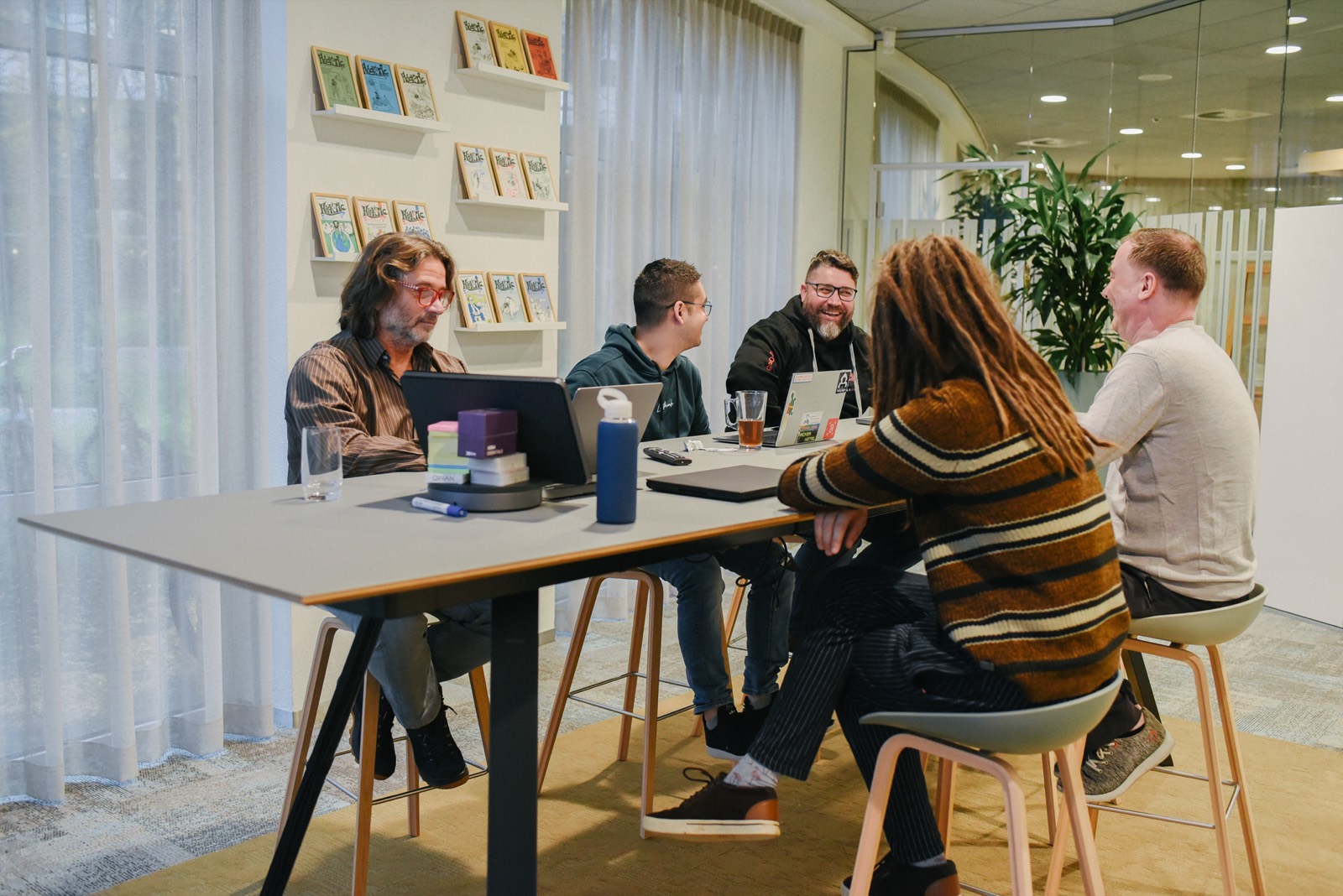 The Guardian360 team working together at the Rotterdam office